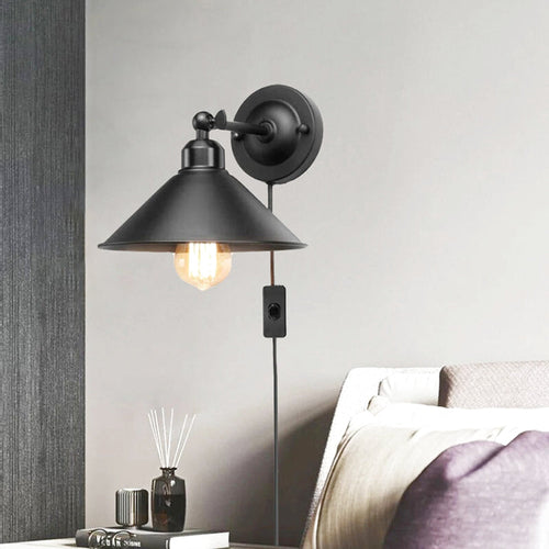 Applique Murale Filaire Noire