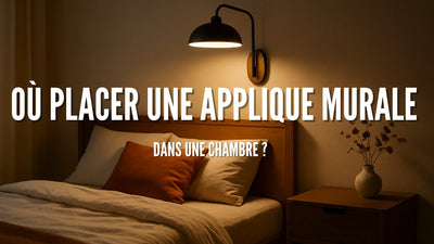 Où placer une applique murale dans une chambre ?